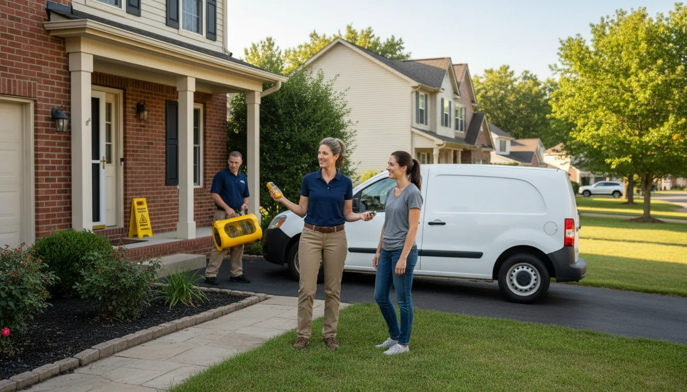 Water restoration image for Home Water Damage Repair in Cedarville, OH